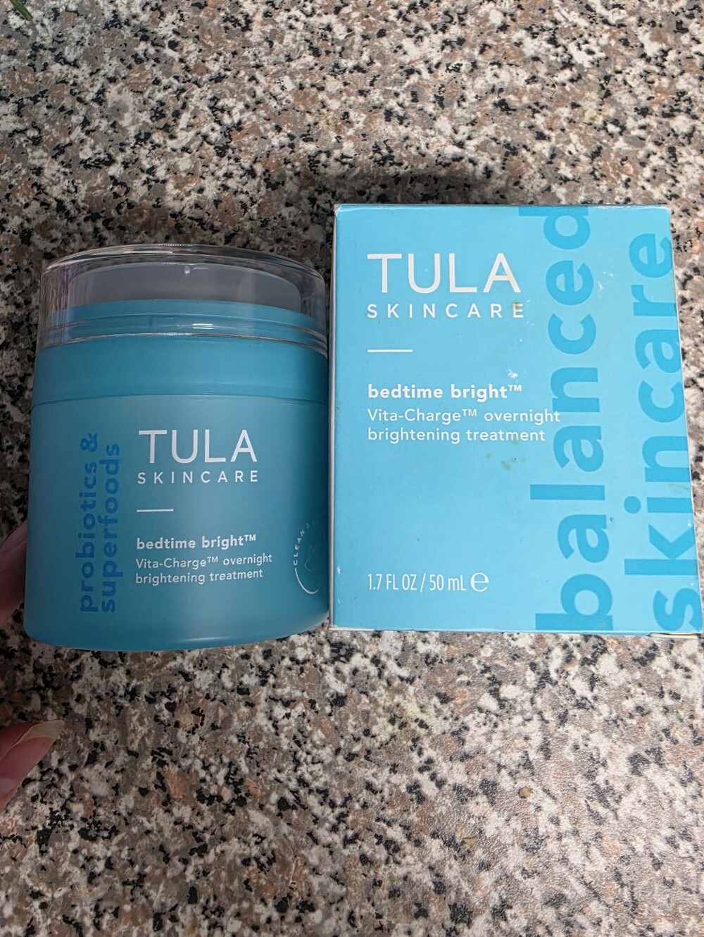 NWT Tula Skincare Bedtime Bright Vita-Charge Overnight Brightening Treatment